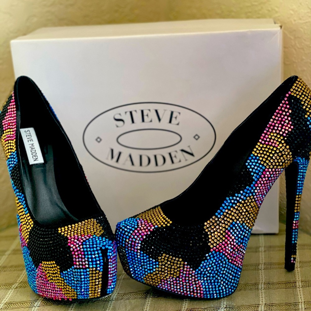 Steve Madden cm multicolored ringtone heels